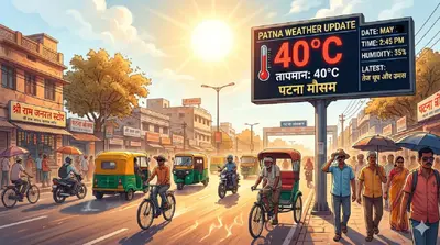 Patna Weather : तेज धूप और उमस से बेहाल हुए लोग, अगले 3 दिनों तक पारा रहेगा 40 डिग्री के पार